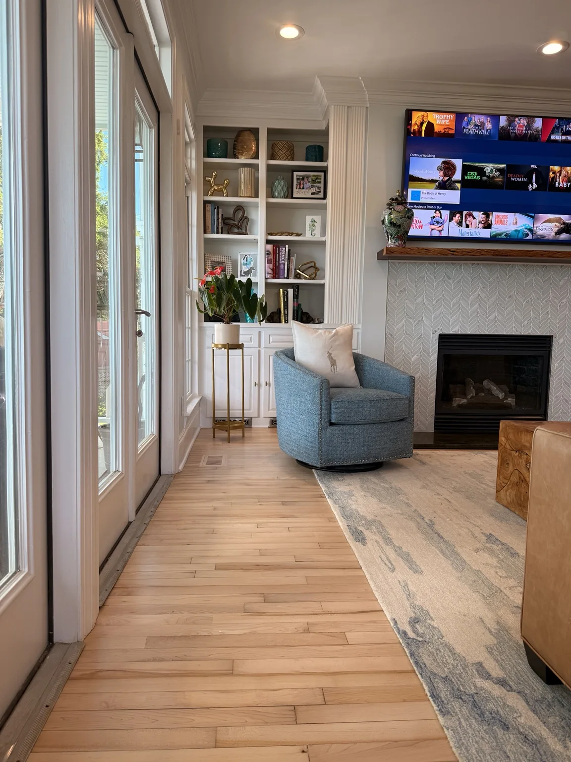 Inviting, carefully cleaned living room